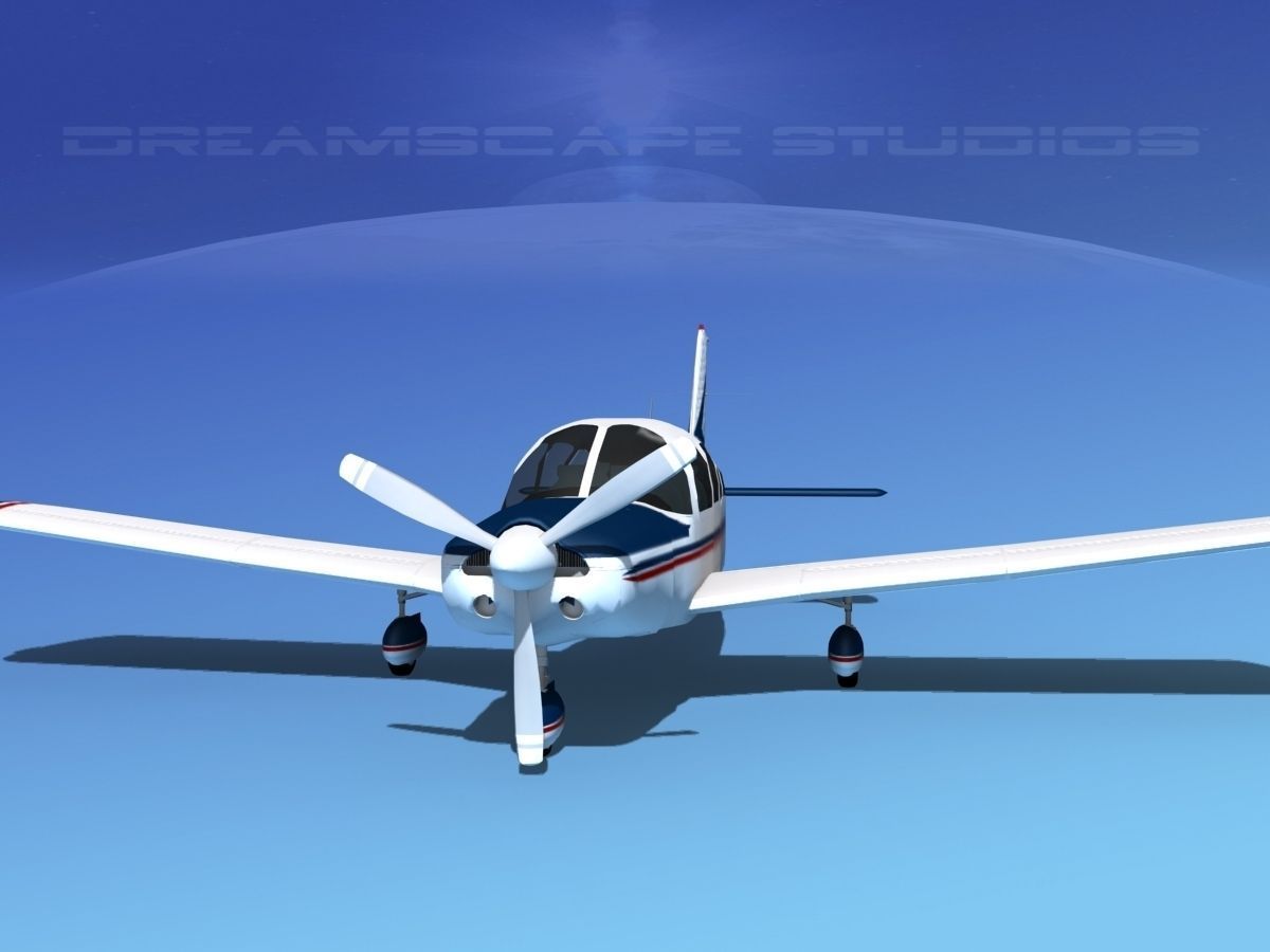 Piper Cherokee Six 260 V03 3D model_1