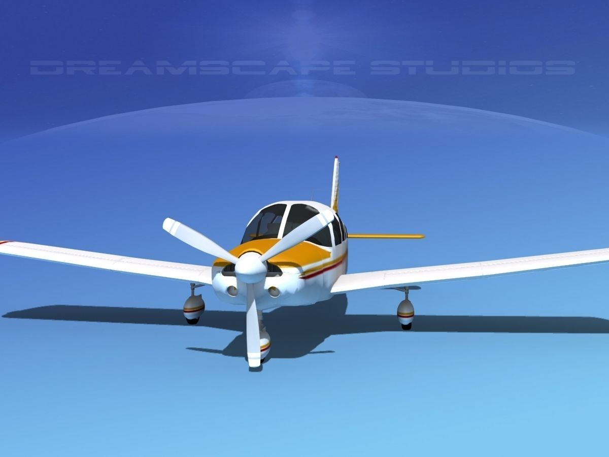 Piper Cherokee Six 260 V04 3D model_3