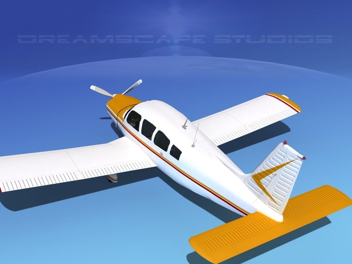 Piper Cherokee Six 260 V04 3D model_8