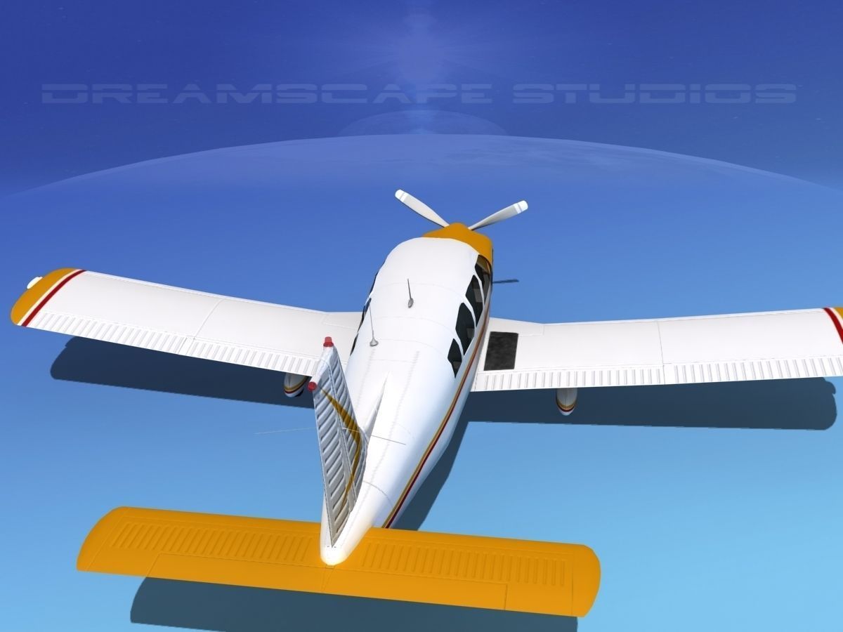 Piper Cherokee Six 260 V04 3D model_6