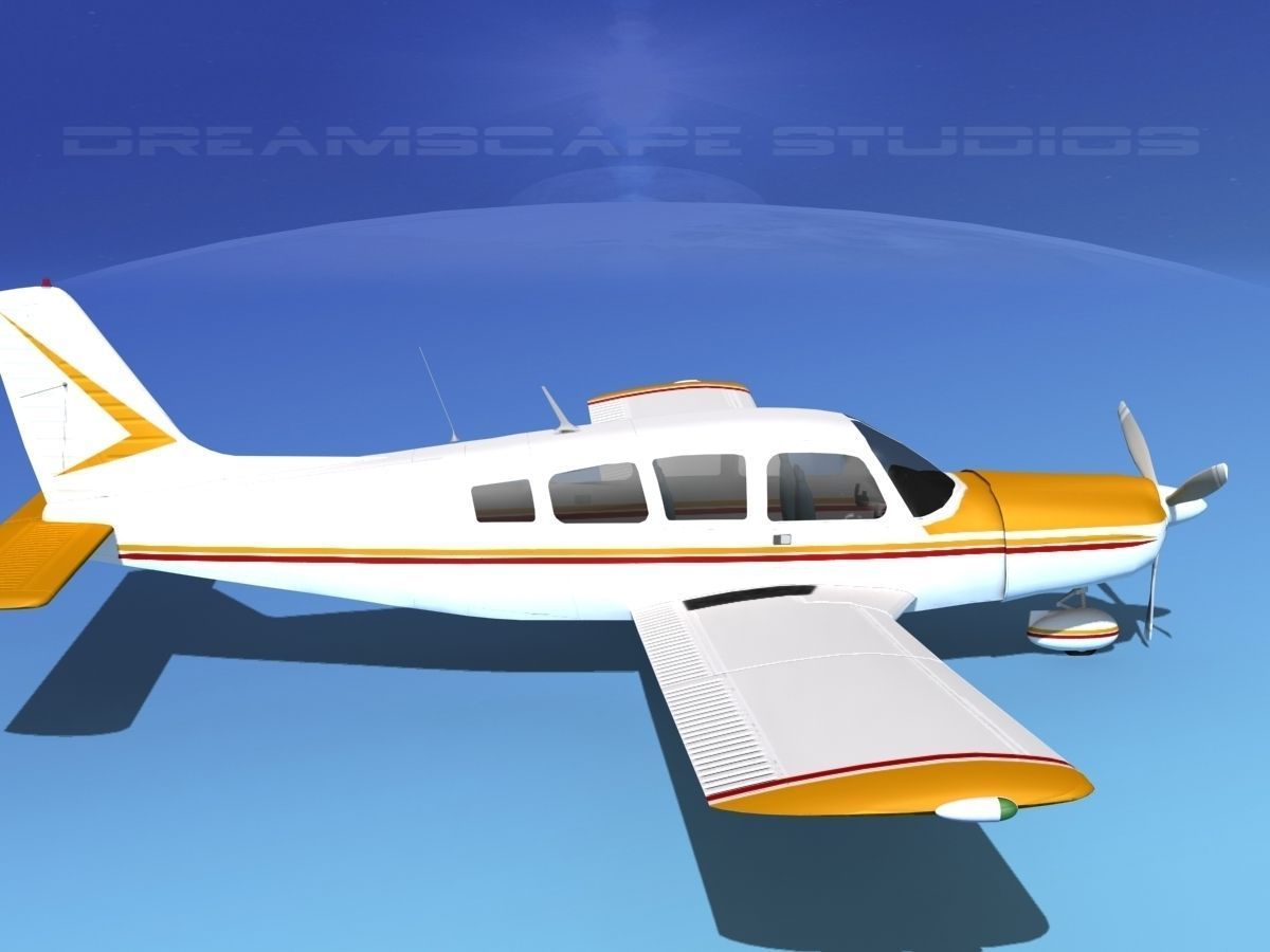 Piper Cherokee Six 260 V04 3D model_2