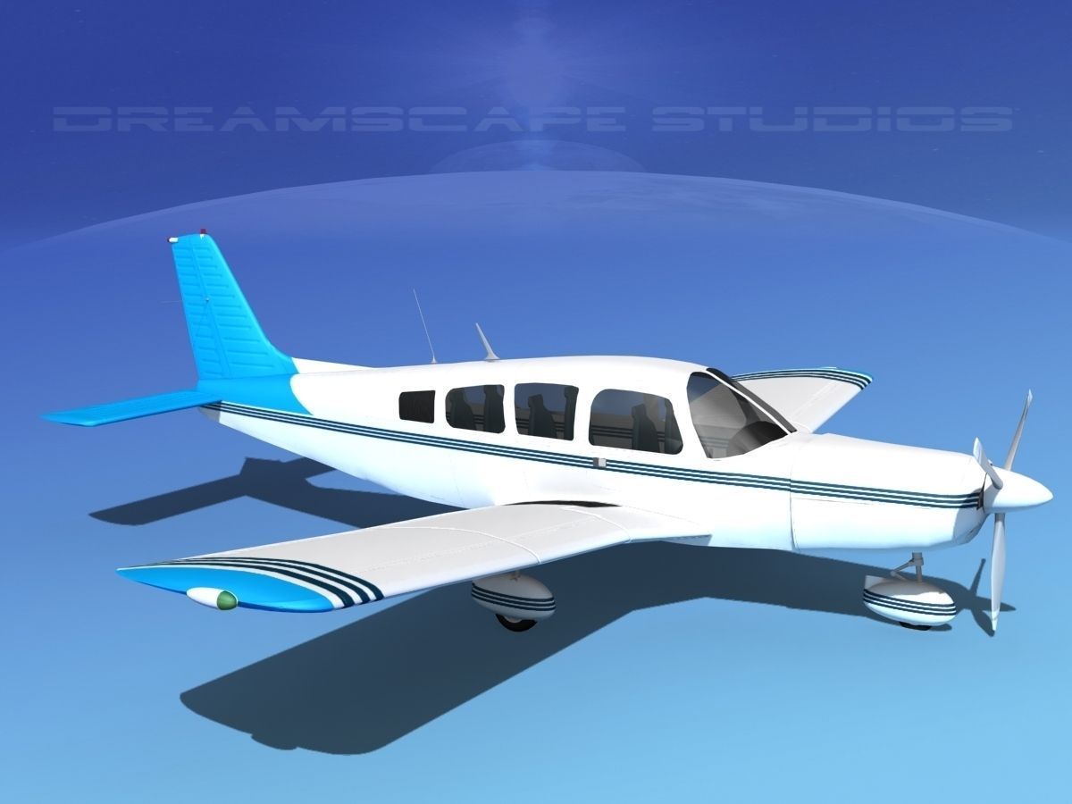 Piper Cherokee Six 260 V11 3D model_2