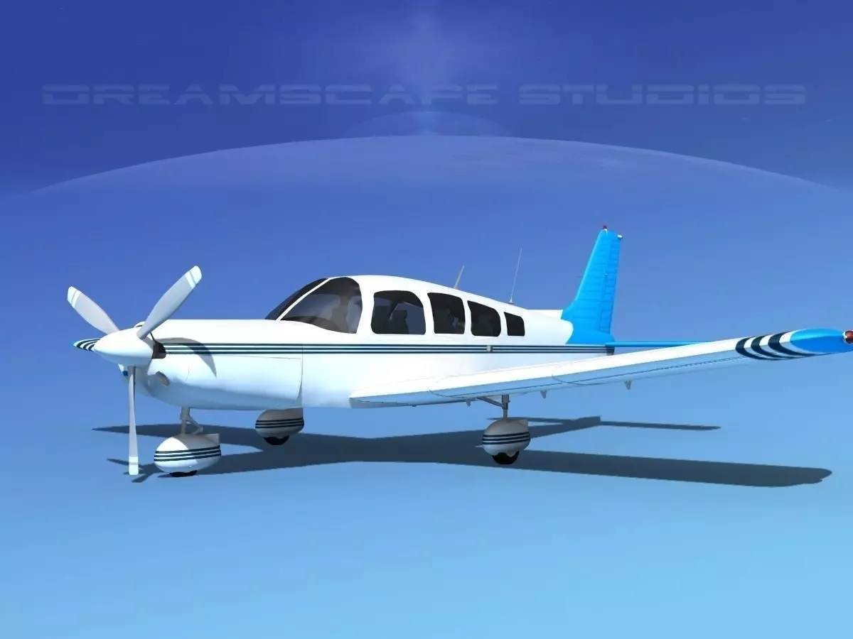 Piper Cherokee Six 260 V11 3D model_0