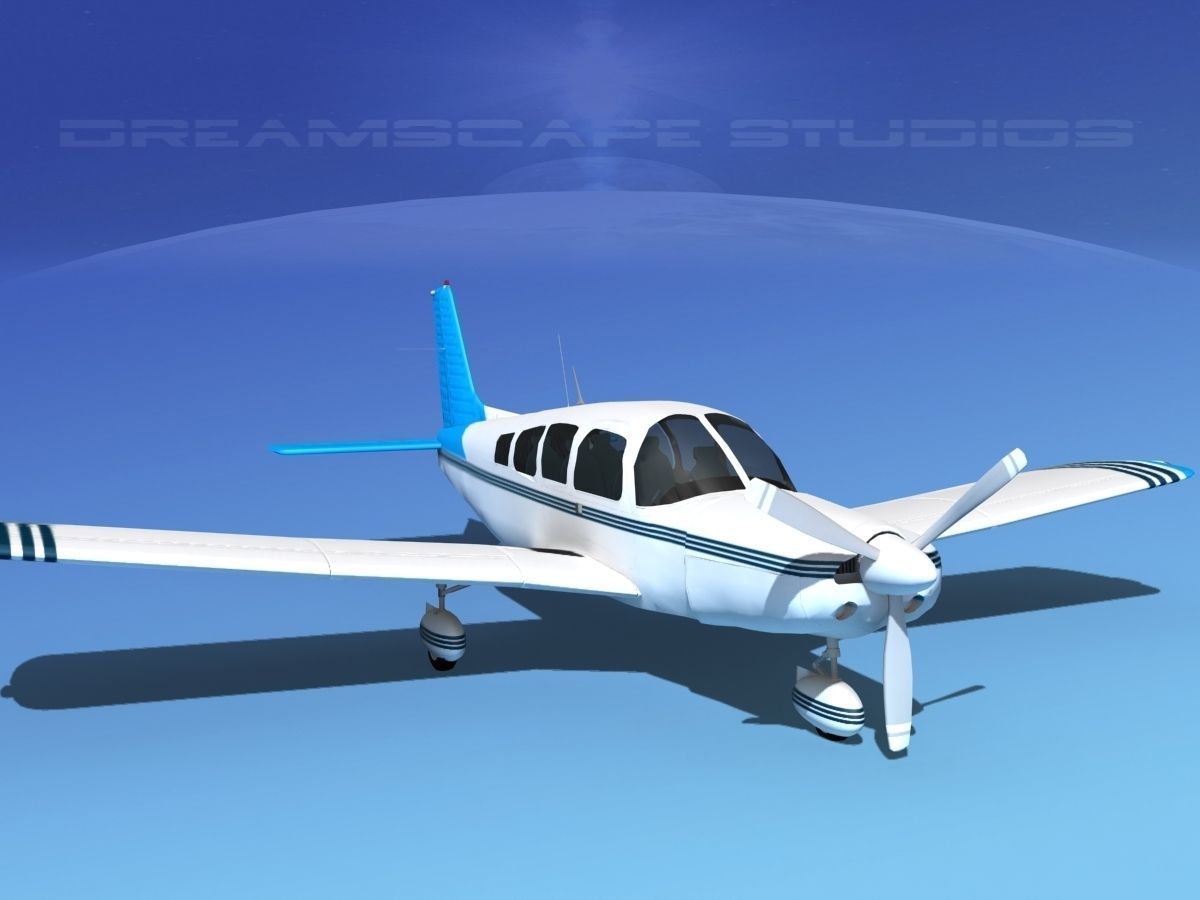 Piper Cherokee Six 260 V11 3D model_3