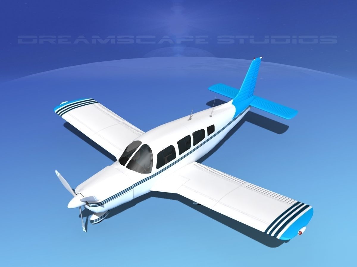 Piper Cherokee Six 260 V11 3D model_10
