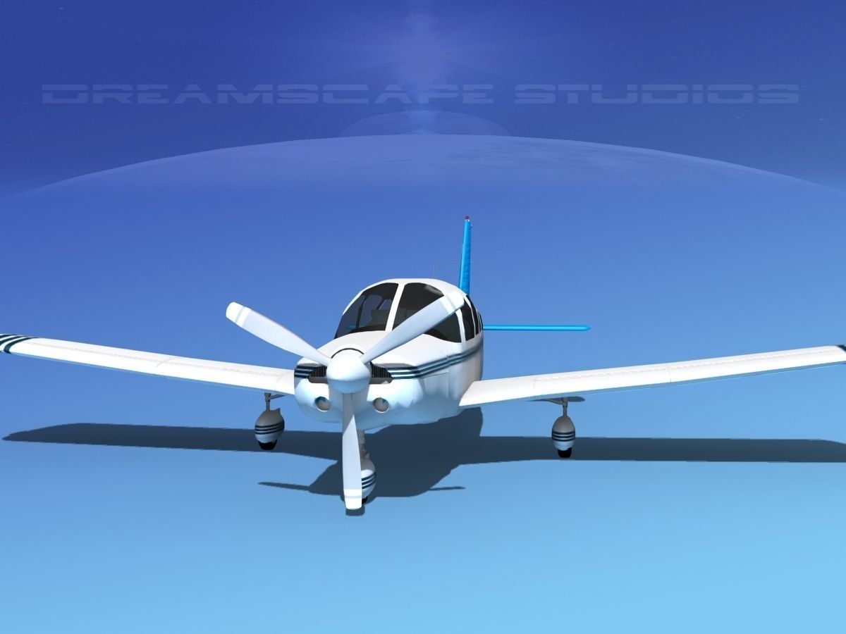 Piper Cherokee Six 260 V11 3D model_1