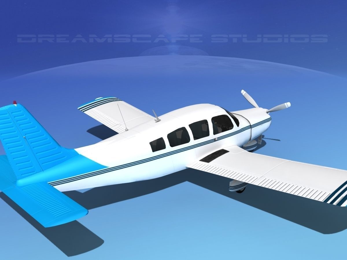 Piper Cherokee Six 260 V11 3D model_5