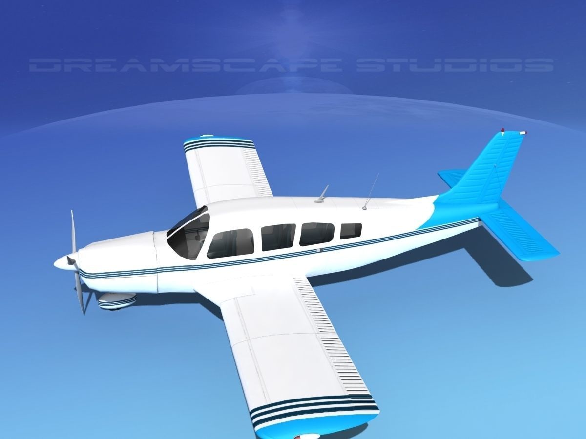 Piper Cherokee Six 260 V11 3D model_8
