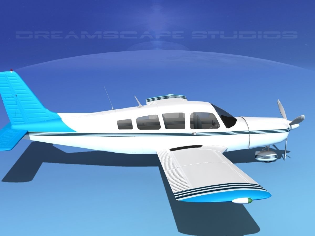 Piper Cherokee Six 260 V11 3D model_4