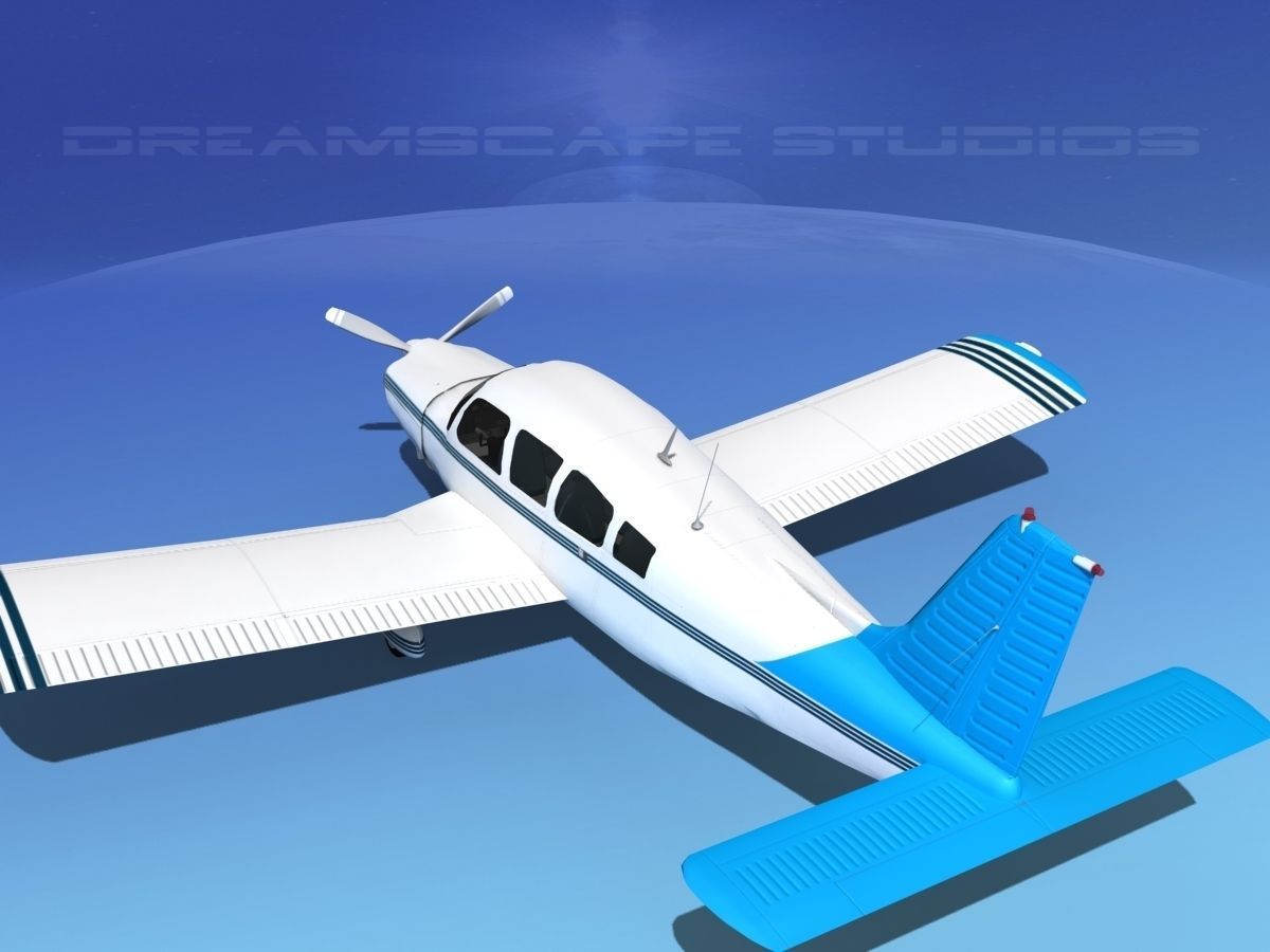 Piper Cherokee Six 260 V11 3D model_7