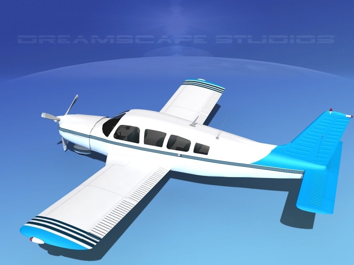 Piper Cherokee Six 260 V11 3D model_9