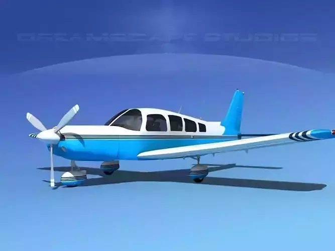 Piper Cherokee Six 260 V12 3D model