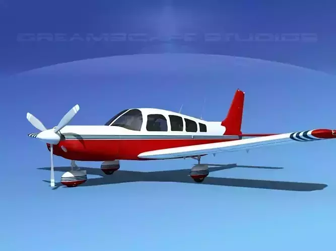 Piper Cherokee Six 260 V13 3D model