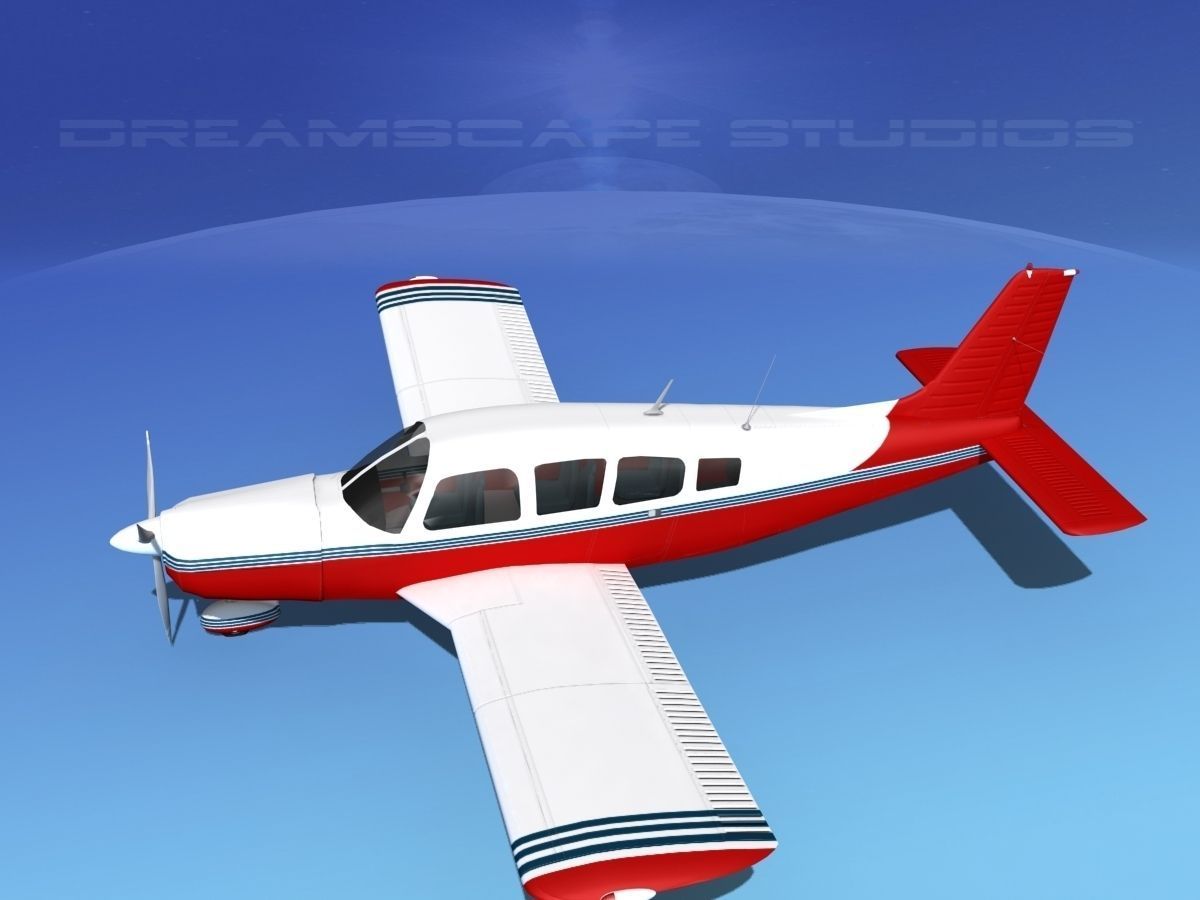 Piper Cherokee Six 260 V13 3D model_10