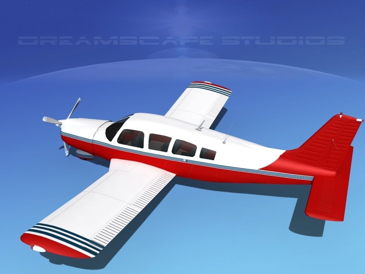 Piper Cherokee Six 260 V13 3D model_8