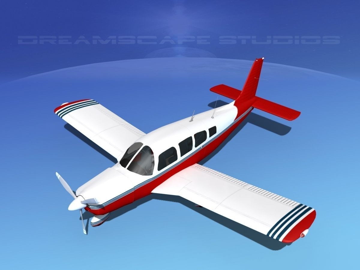 Piper Cherokee Six 260 V13 3D model_9