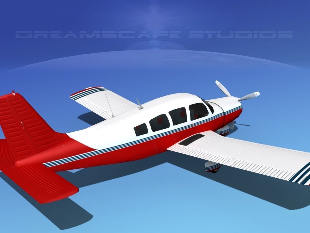 Piper Cherokee Six 260 V13 3D model_7