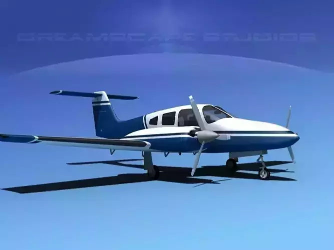 Piper PA-44-180 Seminole V01 3D model