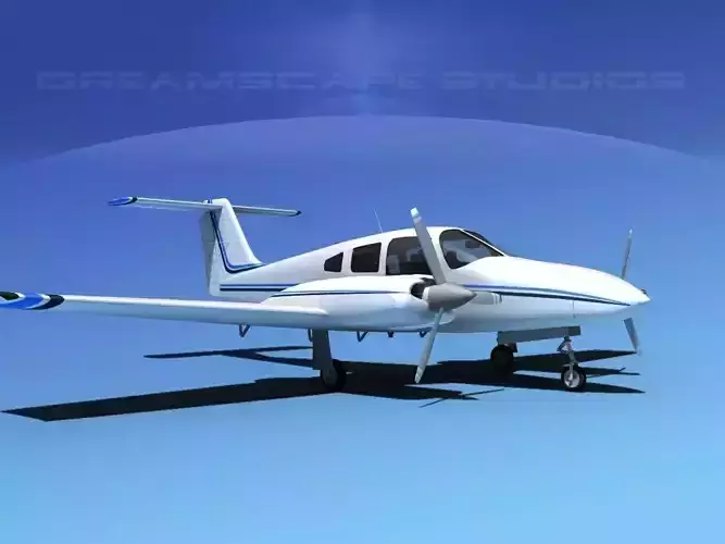 Piper PA-44-180 Seminole V04 3D model