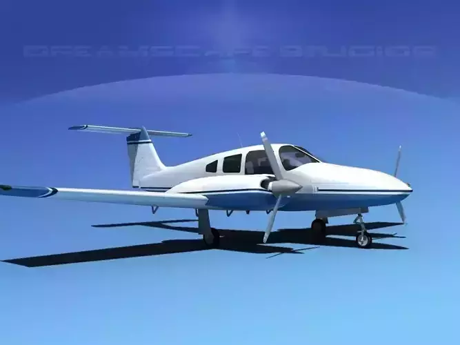 Piper PA-44-180 Seminole V06 3D model