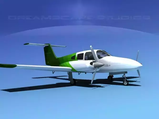 Piper PA-44-180 Seminole V14 3D model