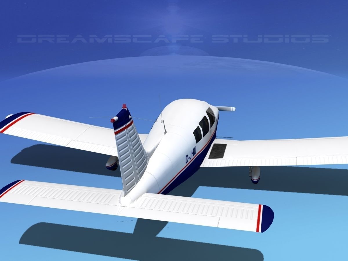 Piper PA-28-235 Cherokee  V03 3D model_6