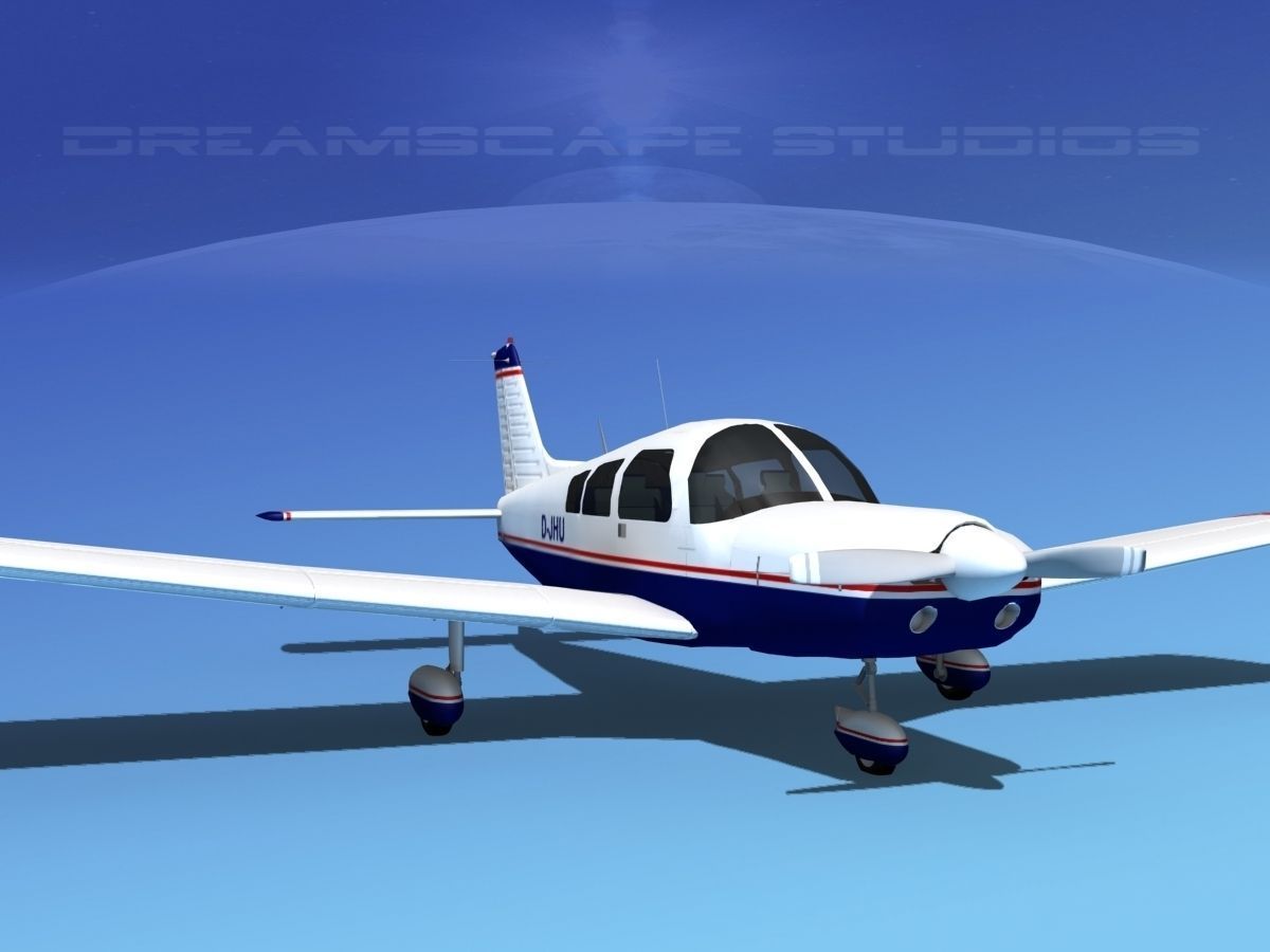 Piper PA-28-235 Cherokee  V03 3D model_2