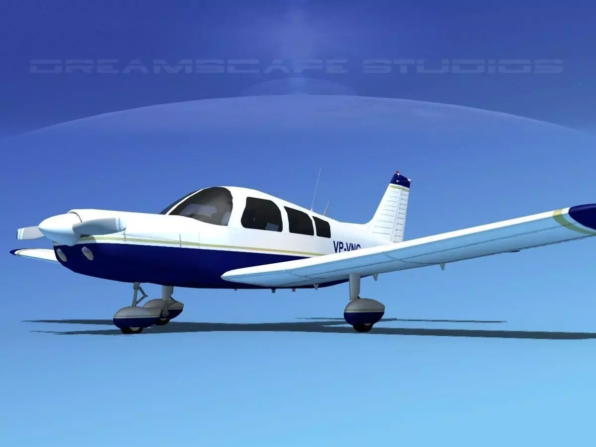 Piper PA-28-235 Cherokee V04 3D model_0