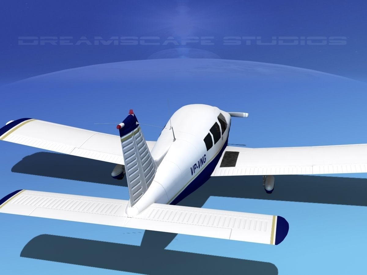 Piper PA-28-235 Cherokee V04 3D model_5