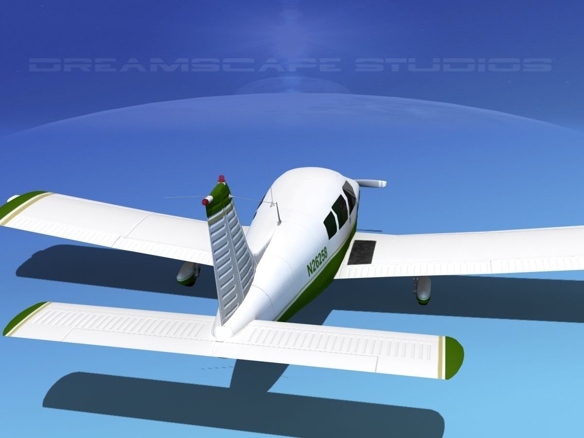 Piper PA-28-235 Cherokee  V05 3D model_6