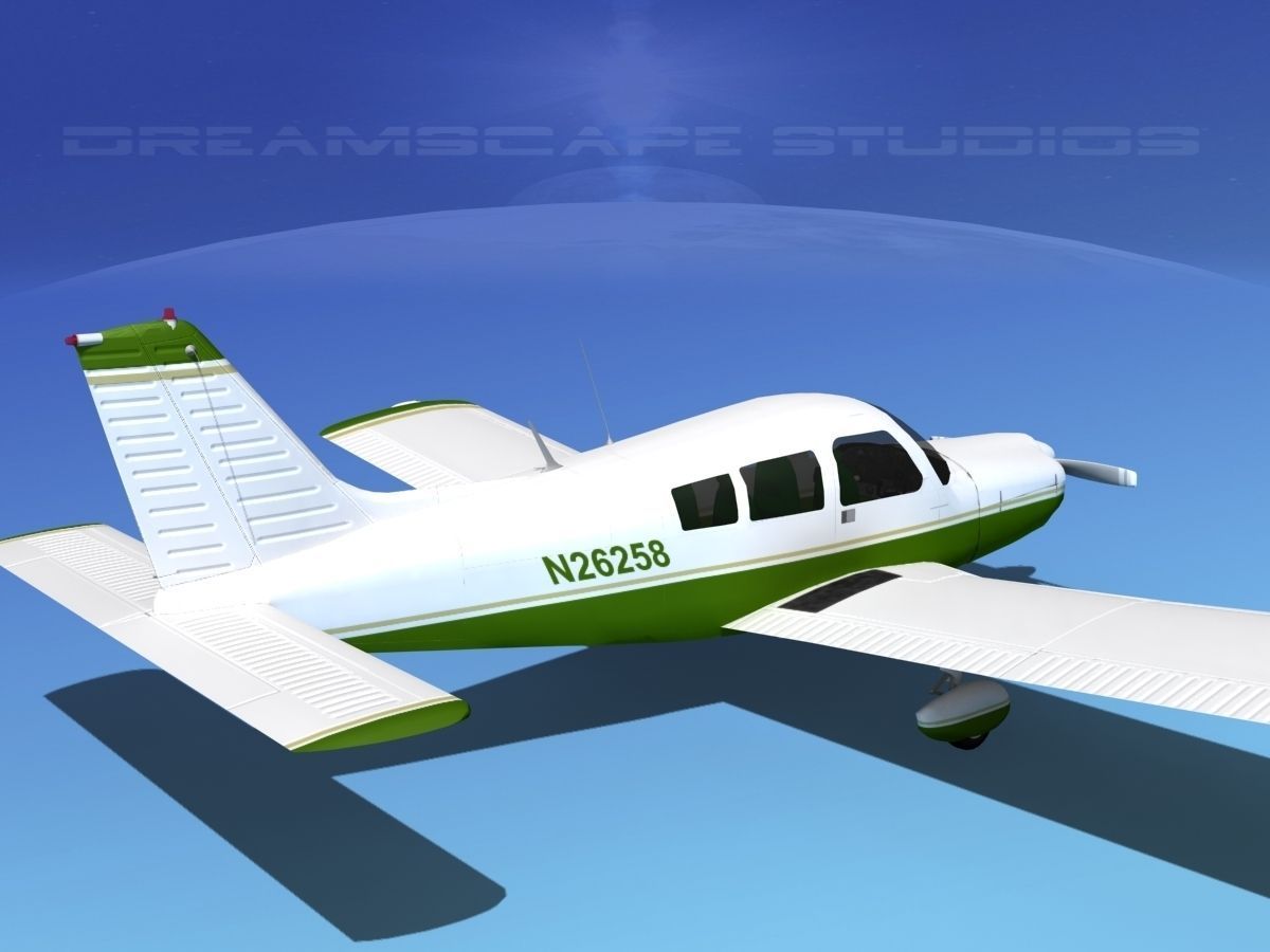 Piper PA-28-235 Cherokee  V05 3D model_5