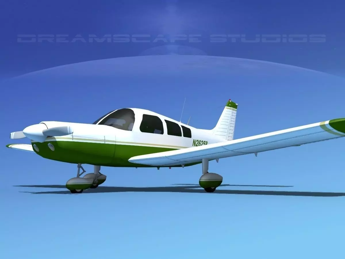 Piper PA-28-235 Cherokee  V05 3D model_0
