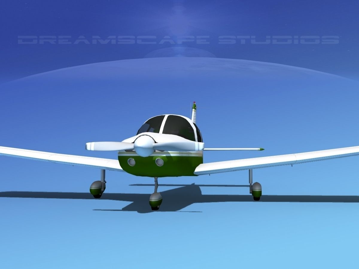Piper PA-28-235 Cherokee  V05 3D model_1