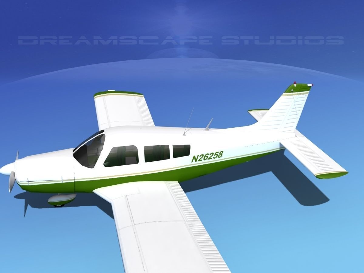 Piper PA-28-235 Cherokee  V05 3D model_8