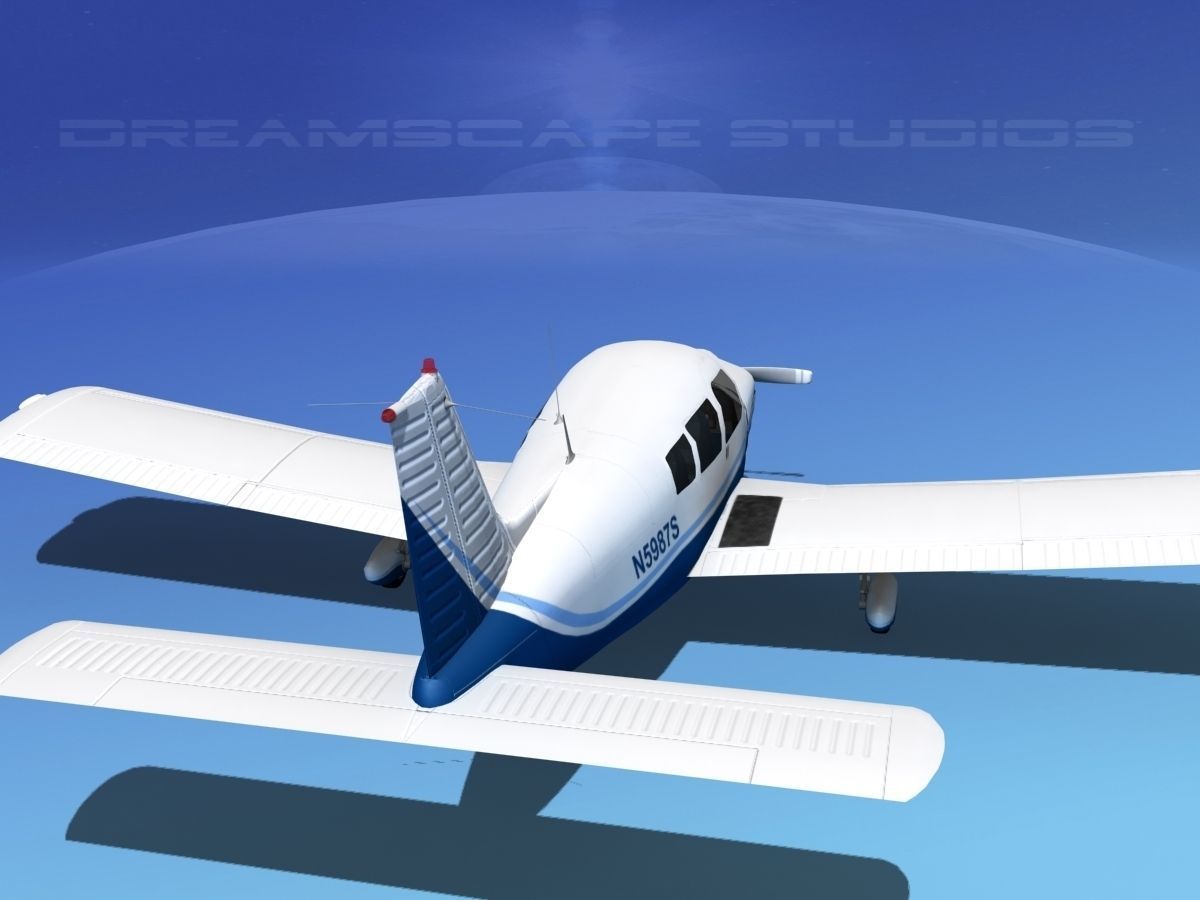 Piper PA-28-235 Cherokee  V06 3D model_6