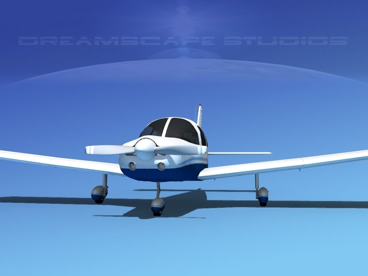 Piper PA-28-235 Cherokee  V06 3D model_1