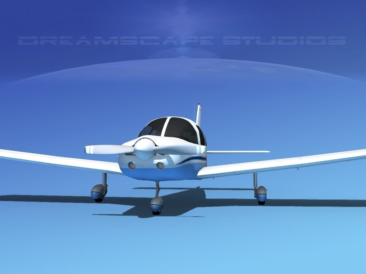 Piper PA-28-235 Cherokee  V07 3D model_1