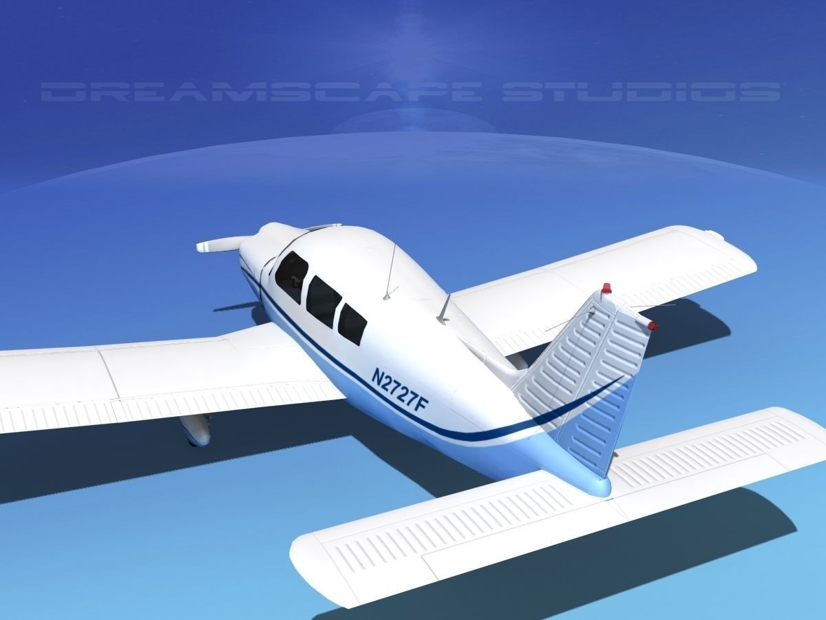 Piper PA-28-235 Cherokee  V07 3D model_9
