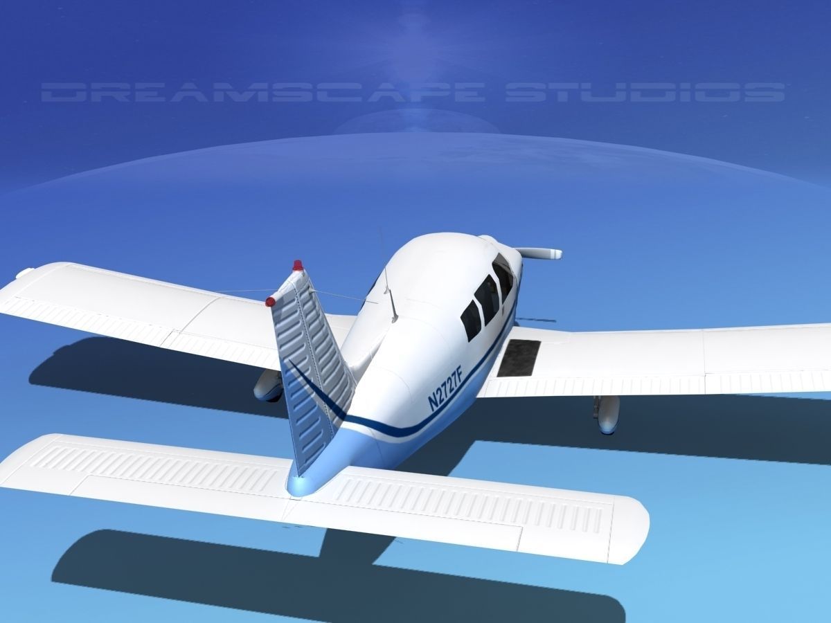 Piper PA-28-235 Cherokee  V07 3D model_4