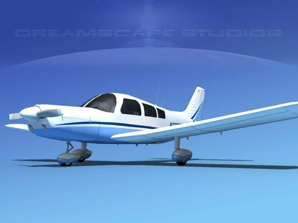 Piper PA-28-235 Cherokee  V07 3D model_0