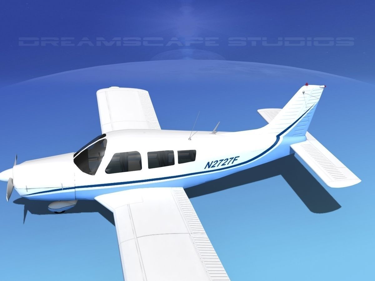 Piper PA-28-235 Cherokee  V07 3D model_7