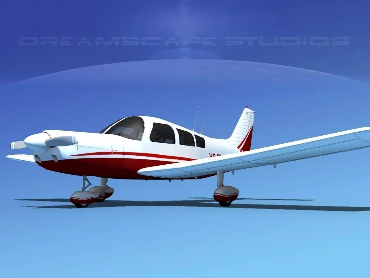 Piper PA-28-235 Cherokee V08 3D model_0