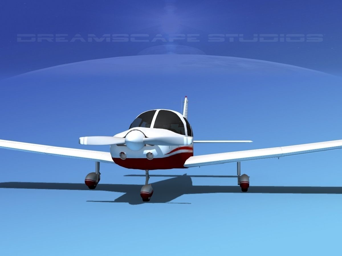 Piper PA-28-235 Cherokee V08 3D model_1