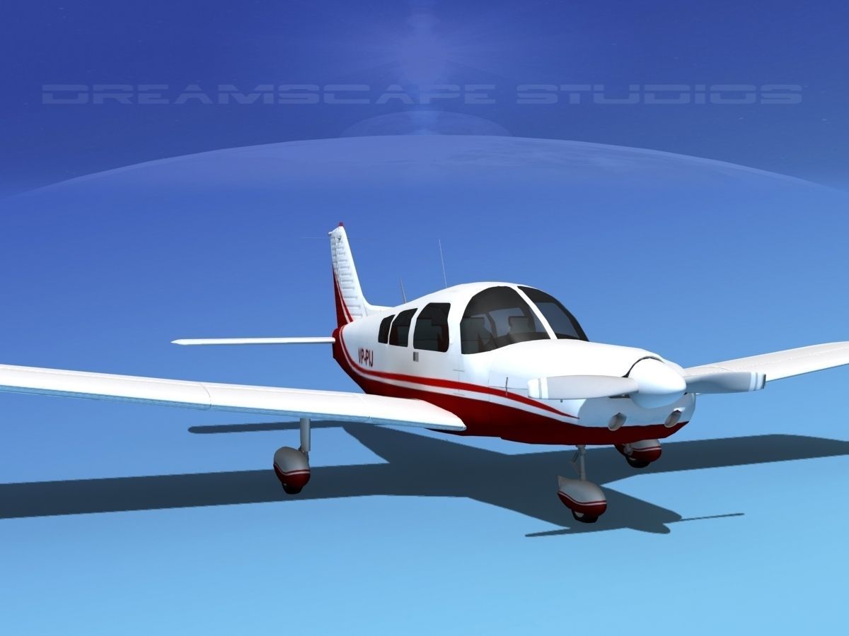 Piper PA-28-235 Cherokee V08 3D model_2
