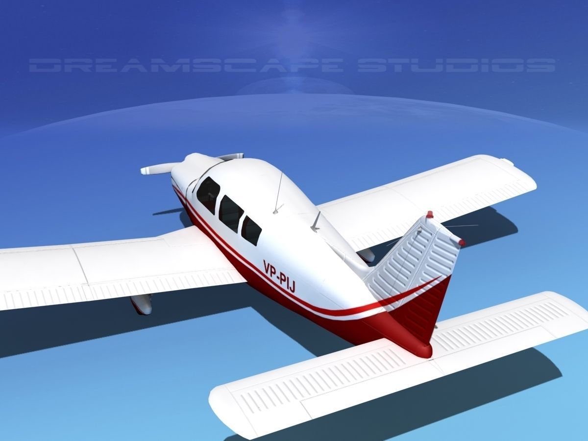 Piper PA-28-235 Cherokee V08 3D model_7