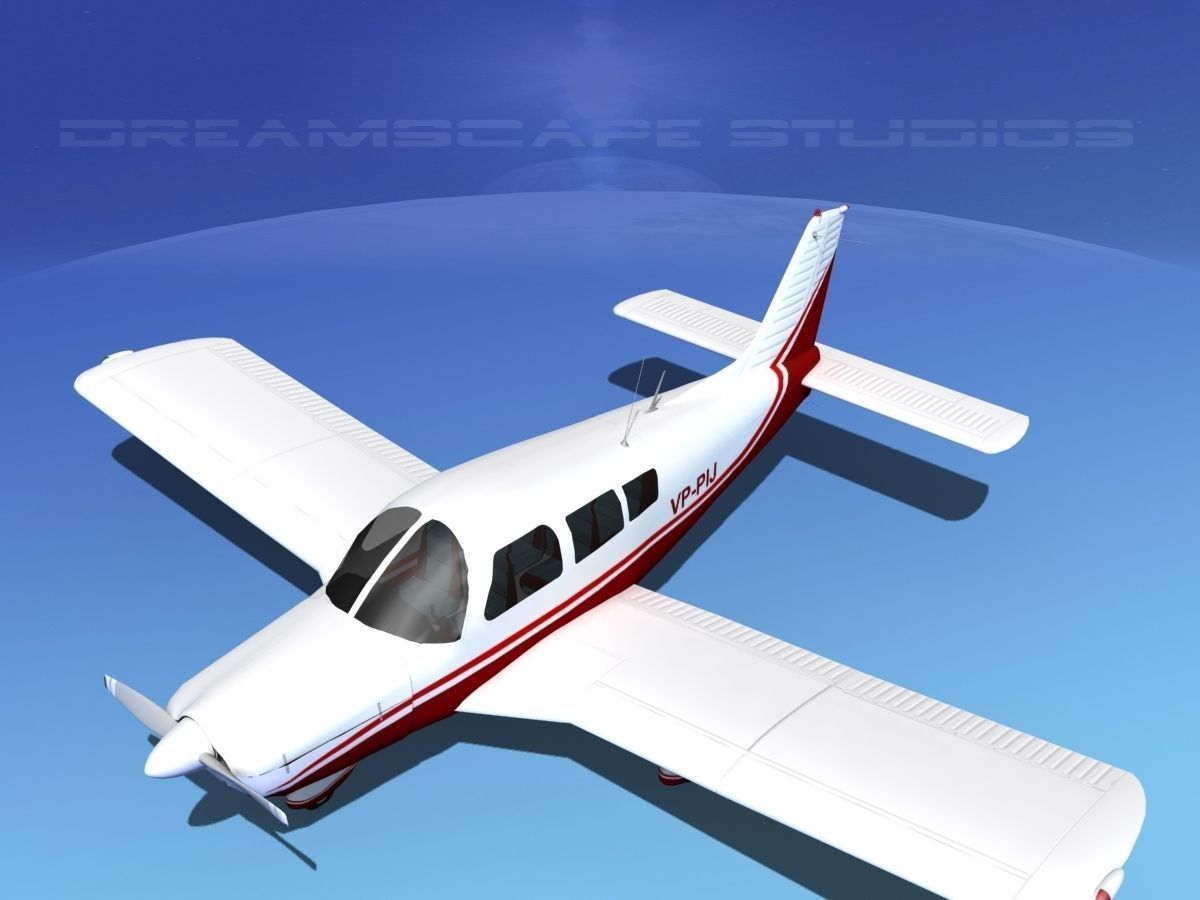 Piper PA-28-235 Cherokee V08 3D model_10