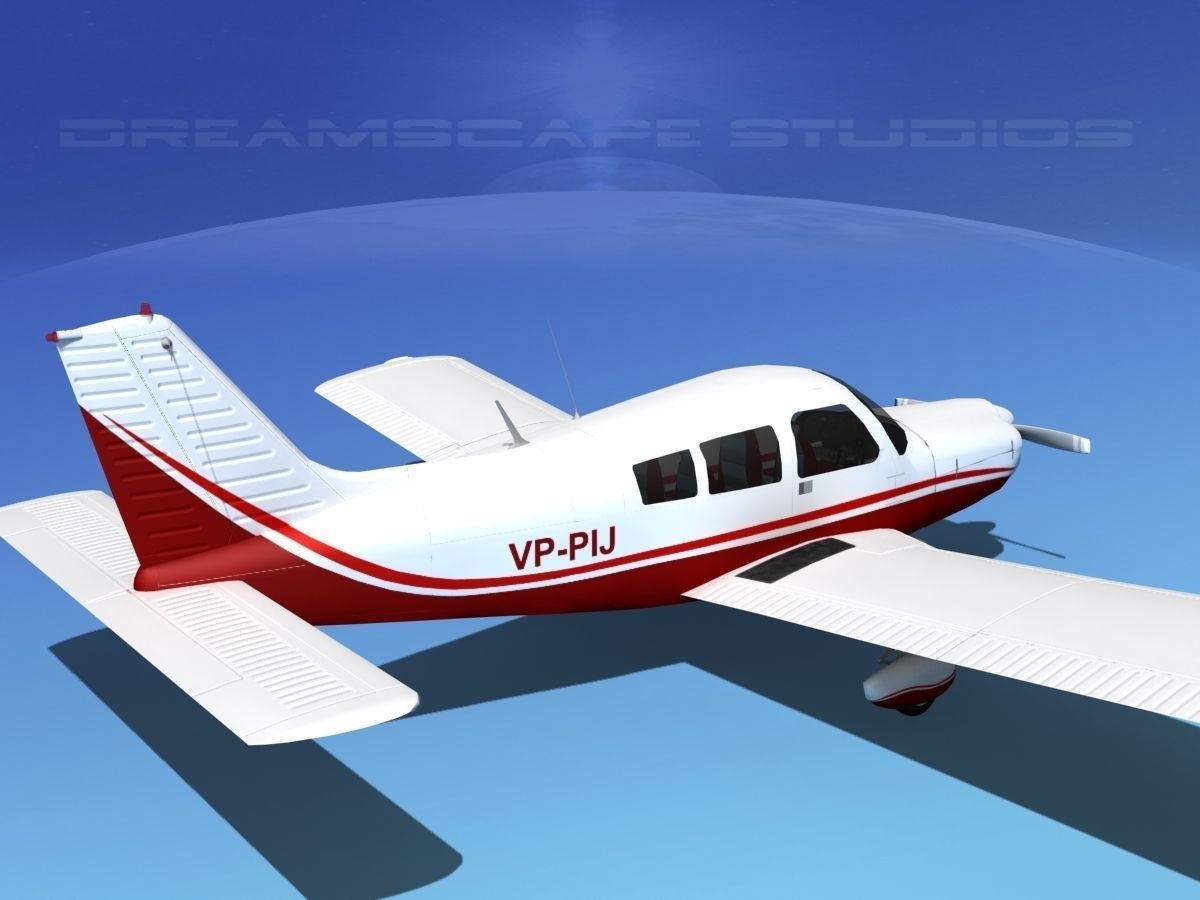 Piper PA-28-235 Cherokee V08 3D model_5