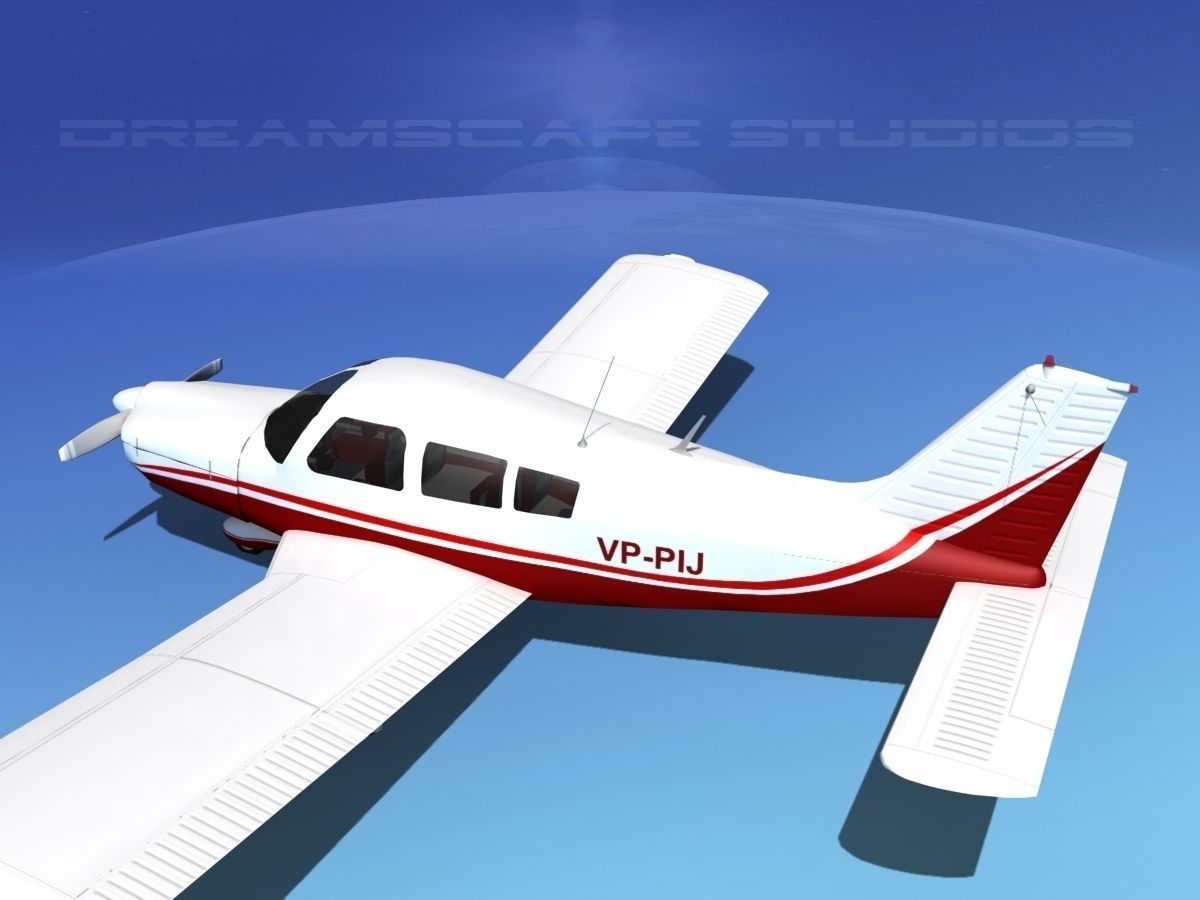 Piper PA-28-235 Cherokee V08 3D model_8