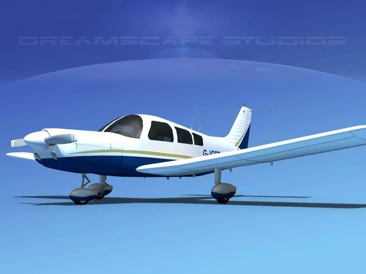 Piper PA-28-235 Cherokee  V09 3D model_0