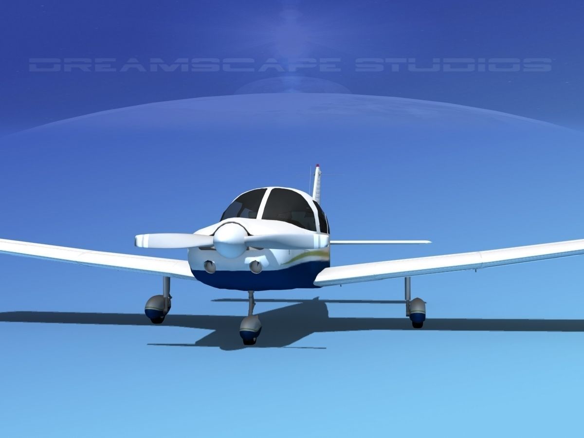 Piper PA-28-235 Cherokee  V09 3D model_1